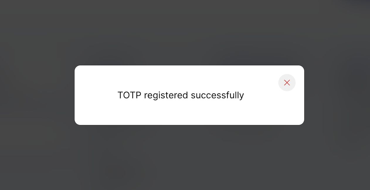 TOTP Success