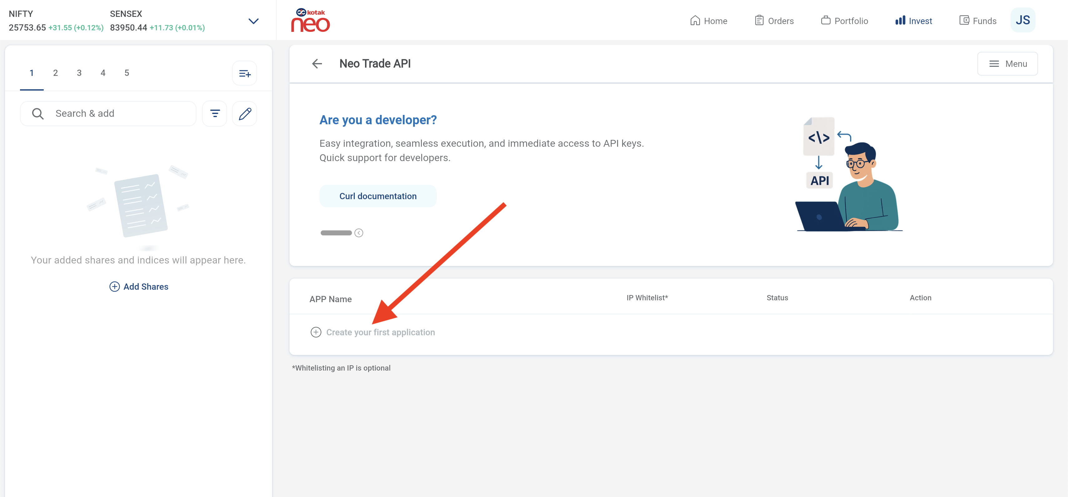 Create Application