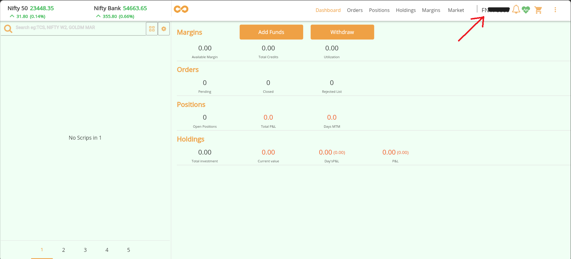 Profile Dropdown